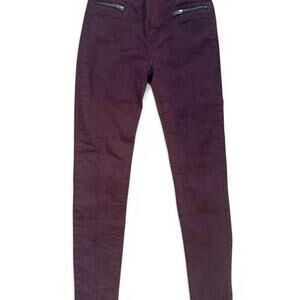 American eagle burgundy corduroy skinny